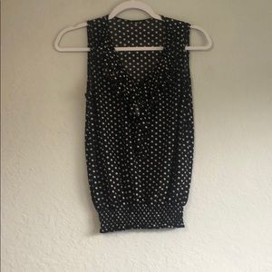 Women’s Polka Dot Tank Top Blouse Size Small